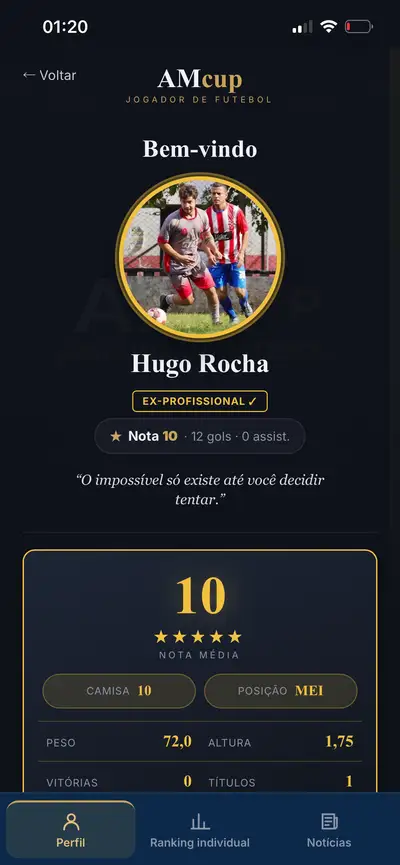 Perfil do jogador